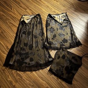 3 pieces of vintage BCBG Max Azria Autumn Floral